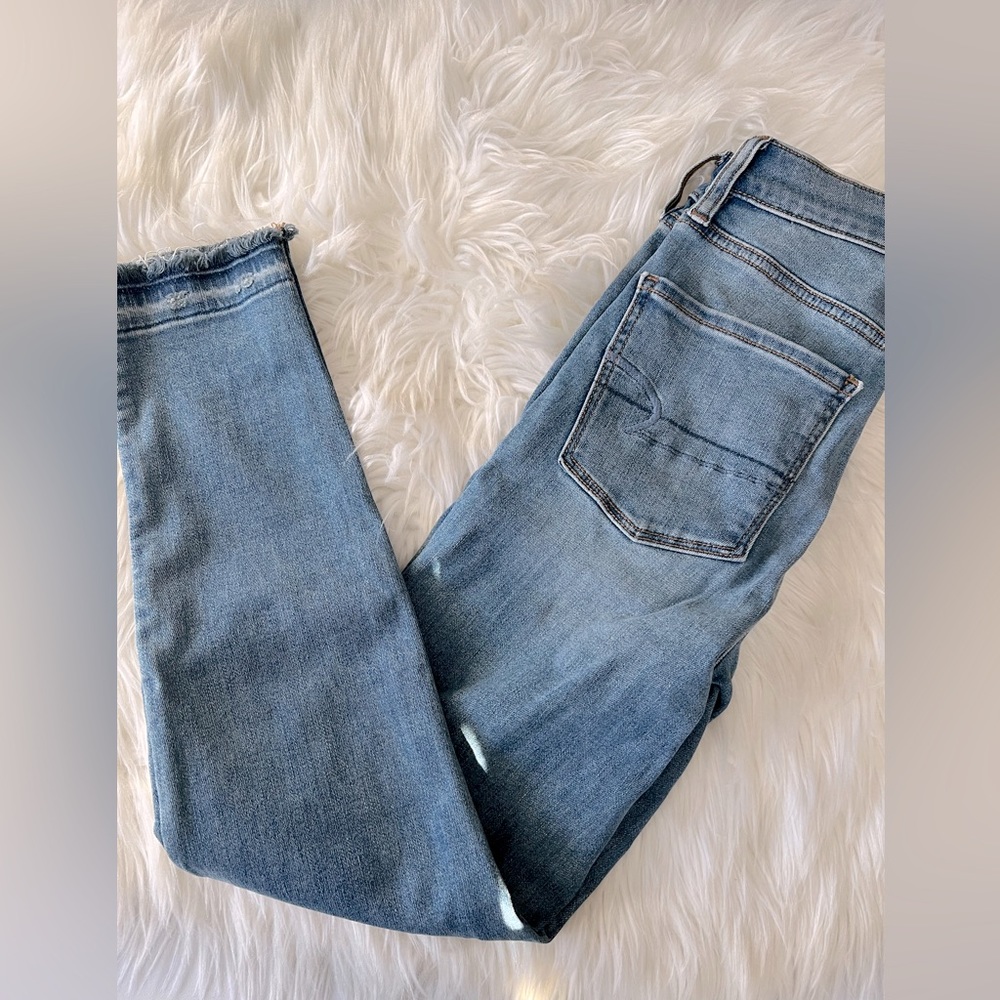 American Eagle Outfitters Lace-Up Jeans - Picture 2 of 4